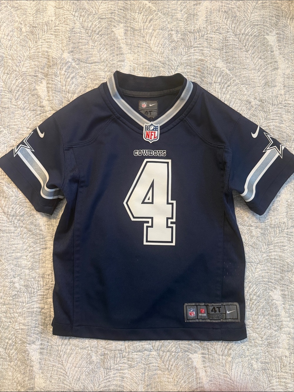 Nike Youth Navy Dallas Cowboys #4 Replica Jersey